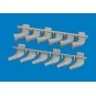 Spitfire Mk.V six-stacks exhaust fishtail PRINT for Eduard, 1/72 - ...