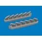 P-51D exhaust stacks PRINT for Arma Hobby, 1/72 - Eduard Accessorie...