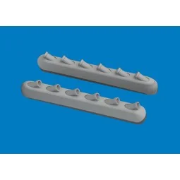 P-51D exhaust stacks w/ fairing PRINT for Arma Hobby, 1/72 - Eduard... 2
