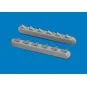 P-51D exhaust stacks w/ fairing PRINT for Arma Hobby, 1/72 - Eduard...