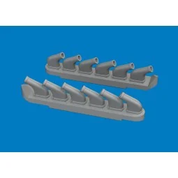 P-51D exhaust stacks PRINT for Arma Hobby, 1/72 - Eduard Accessorie... 2