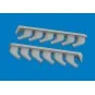 P-51D exhaust stacks PRINT for Arma Hobby, 1/72 - Eduard Accessorie...