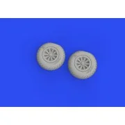 P-51B/C wheels diamond tread for ARMA HOBBY - Eduard Accessories 67...