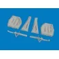 P-51D undercarriage legs PRINT for Arma Hobby, 1/72 - Eduard Access...