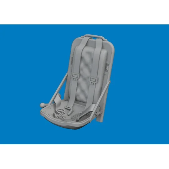 P-51D seat w/ integral seat belts PRINT for Arma Hobby, 1/72 - Edua...
