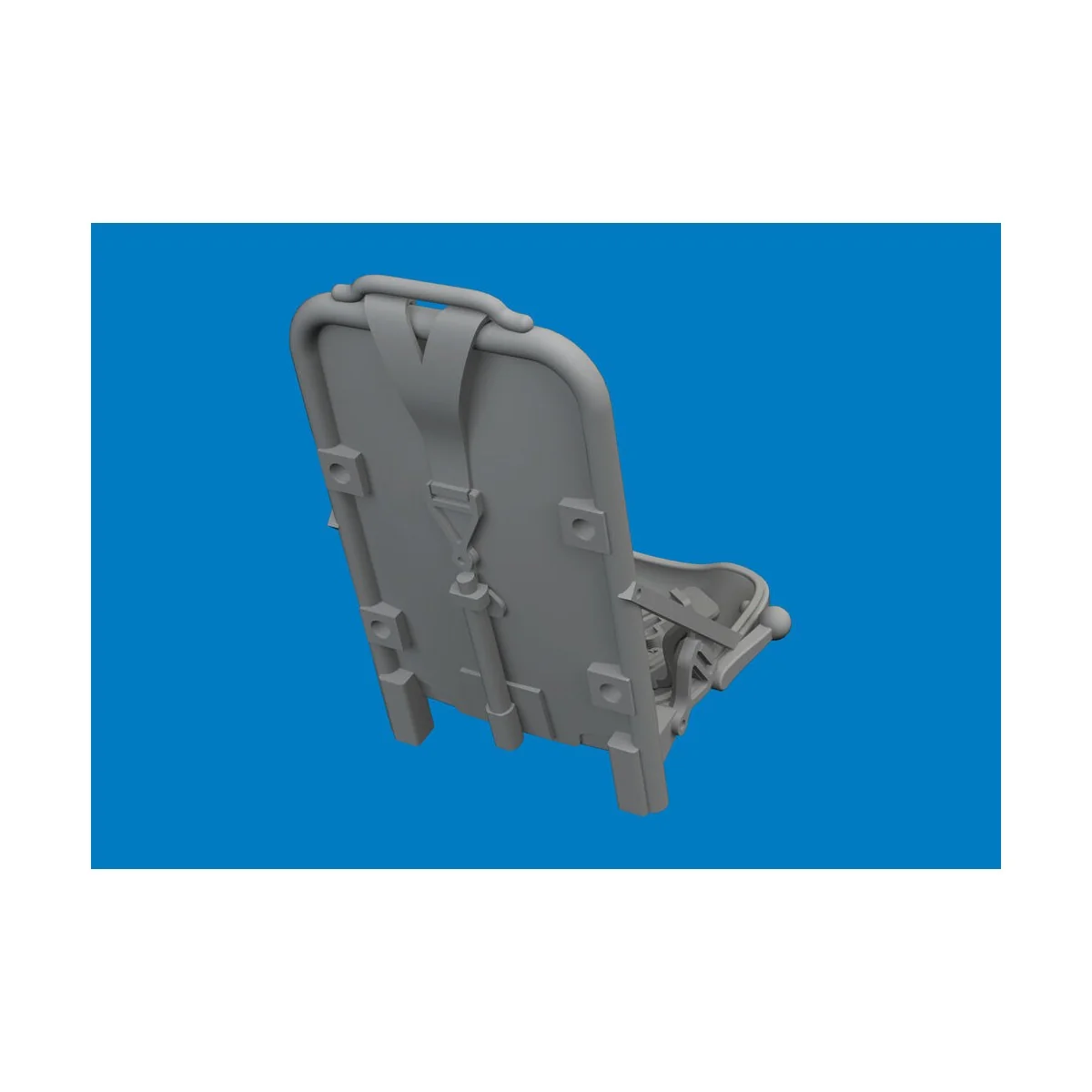 P-51D seat w/ integral seat belts PRINT for Arma Hobby, 1/72 - Edua...