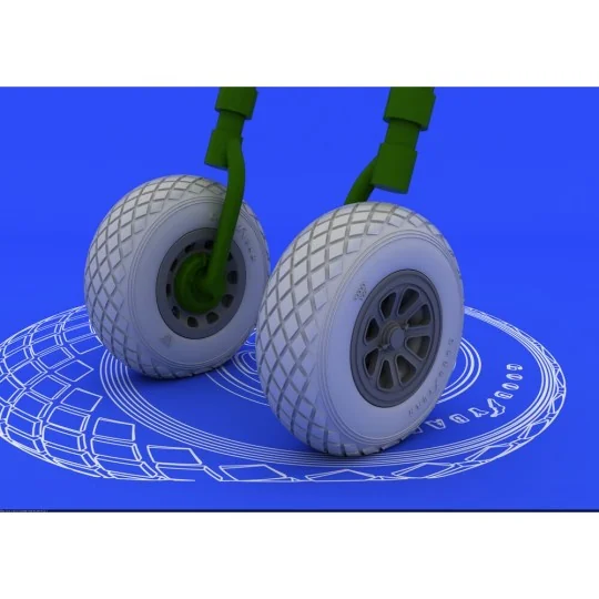 P-51 wheels for Tamiya, 1/32 - Eduard Accessories 632015