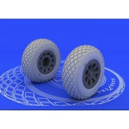 P-51 wheels for Tamiya, 1/32 - Eduard Accessories 632015 2