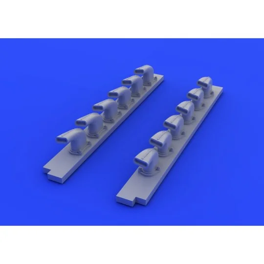 Bf 109G-6 exhaust stacks for Revell, 1/32 - Eduard Accessories 632020