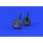 F4U-1 wheels for Tamiya, 1/32 - Eduard Accessories 632019