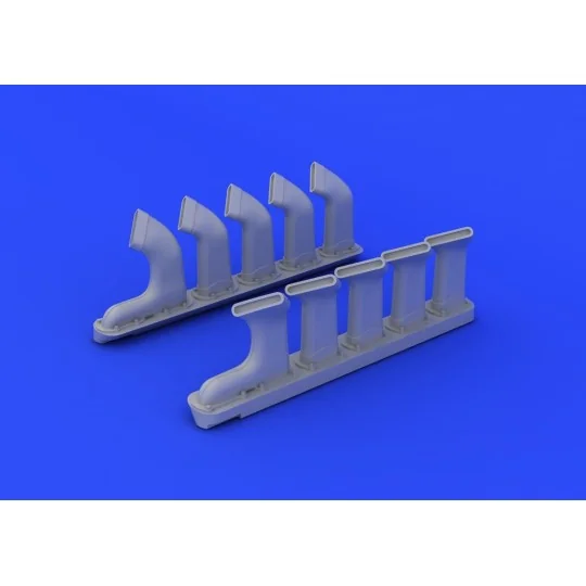 Mosquito Mk.VI exhaust stacks f.Tamiya, 1/32 - Eduard Accessories 6...