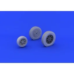 P-39 wheels late for KittyHawk, 1/32 - Eduard Accessories 632073
