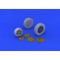 P-39 wheels late for KittyHawk, 1/32 - Eduard Accessories 632073