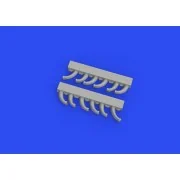 Fw 190D exhaust stacks PRINT, 1/72 - Eduard Accessories 672286 Fw 190D exhaust stacks PRINT, 1/72 - Eduard Accessories 672286