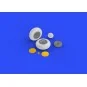 P-40 wheels w/pattern for Hasegawa, 1/32 - Eduard Accessories 632080