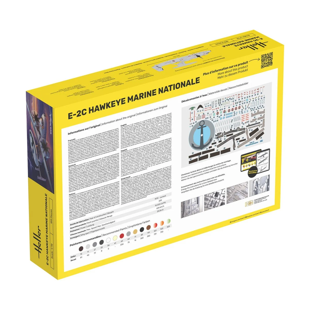 STARTER KIT E-2C Hawkeye Marine Nationale - Heller 58302