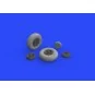 Spitfire Mk.IX wheels 4spoke w/smooth tire for Tamiya, 1/32 - Eduar...