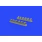 P-40E exhaust stacks for Hasegawa, 1/32 - Eduard Accessories 632135
