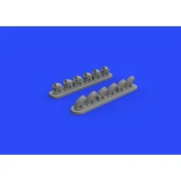 P-40E exhaust stacks for Hasegawa, 1/32 - Eduard Accessories 632135 2
