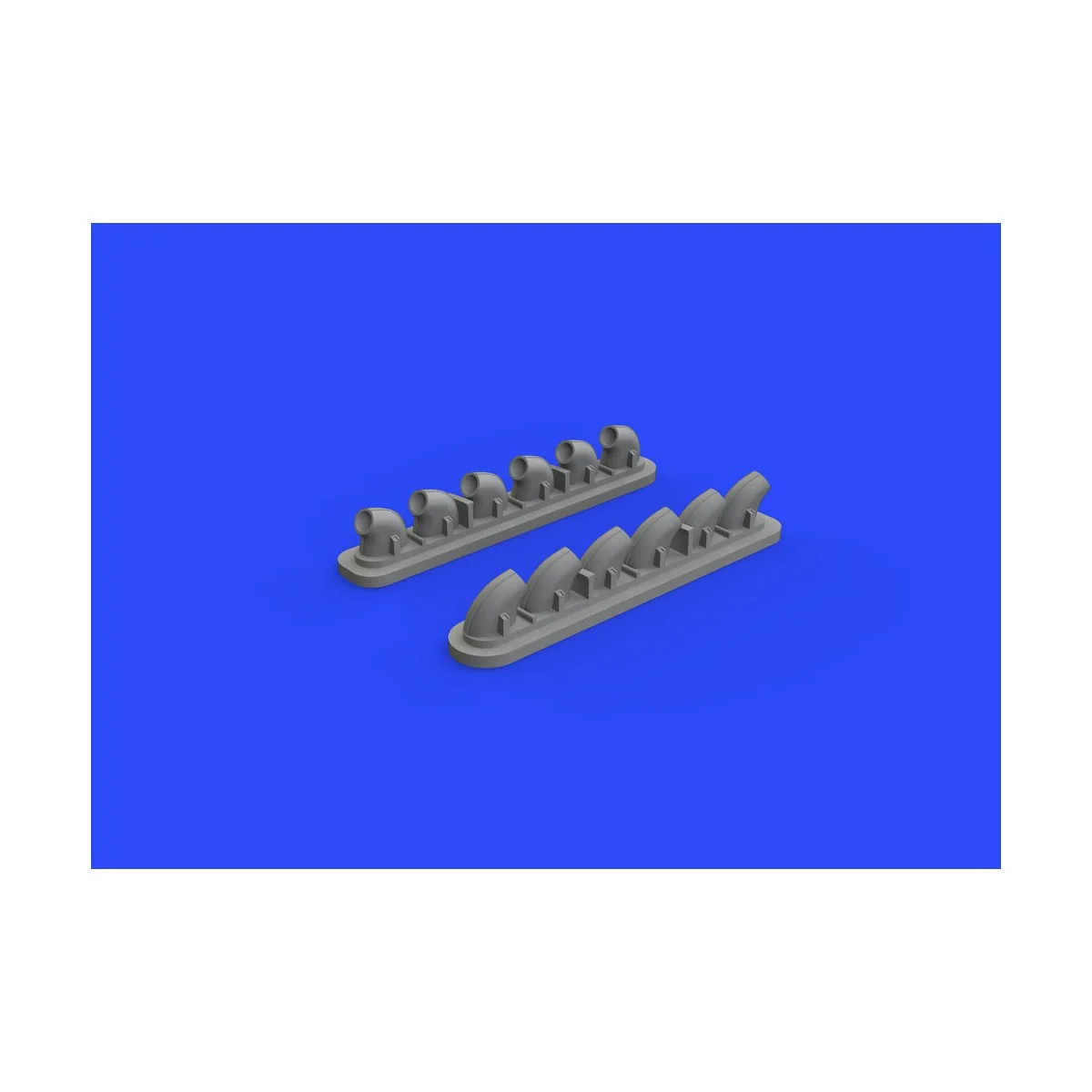 P-40E exhaust stacks for Hasegawa, 1/32 - Eduard Accessories 632135
