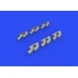 P-40 exhaust stacks fishtail f.Hasegawa, 1/32 - Eduard Accessories ...