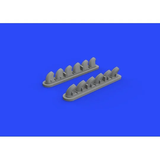 P-40E exhaust stacks for Hasegawa, 1/32 - Eduard Accessories 632135