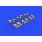P-40 exhaust stacks fishtail f.Hasegawa, 1/32 - Eduard Accessories ...