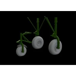 B-24 wheels (8spoke front wheel) for Hobby Boss, 1/32 - Eduard Acce...