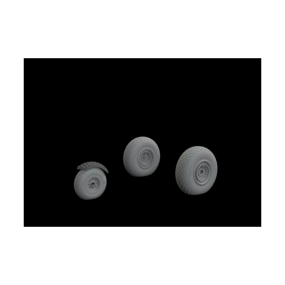 B-24 wheels (8spoke front wheel) for Hobby Boss, 1/32 - Eduard Acce...