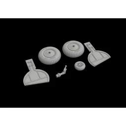 Bf 108 wheels for Eduard, 1/32 - Eduard Accessories 632150 2