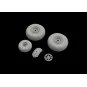 B-24 wheels (8spoke front wheel) for Hobby Boss, 1/32 - Eduard Acce...
