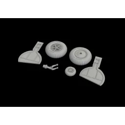 Bf 108 wheels spoked for Eduard, 1/32 - Eduard Accessories 632155 2