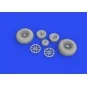 P-40E wheels for Trumpeter, 1/32 - Eduard Accessories 632160