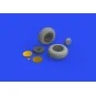 P-40E wheels for Trumpeter, 1/32 - Eduard Accessories 632160