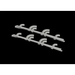 Yak-9T exhaust stacks PRINT for ICM, 1/32 - Eduard Accessories 632182 2