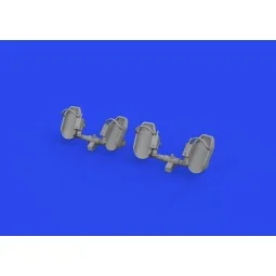 Bf 109E rudder pedals early PRINT, 1/32 - Eduard Accessories 632192