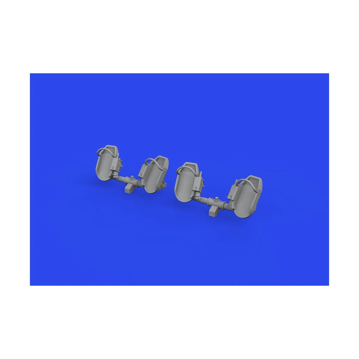 Bf 109E rudder pedals early PRINT, 1/32 - Eduard Accessories 632192