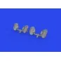 Bf 109E rudder pedals early PRINT, 1/32 - Eduard Accessories 632192