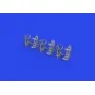 Luftwaffe rudder pedals PRINT, 1/32 - Eduard Accessories 632191