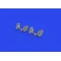 Bf 109E rudder pedals late PRINT, 1/32 - Eduard Accessories 632193