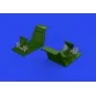 Bf 109E rudder pedals late PRINT, 1/32 - Eduard Accessories 632193