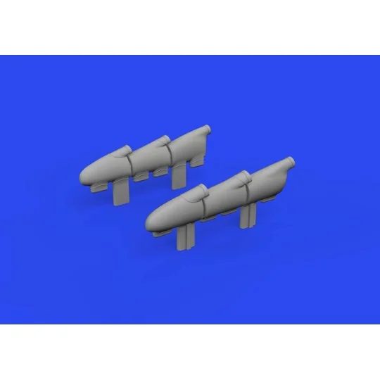 Spitfire Mk.Ia ehaust stacks PRINT 1/32 KOTARE, 1/32 - Eduard Acces...