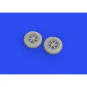 F4F wheels late PRINT for ARMA HOBBY, 1/72 - Eduard Accessories 672299