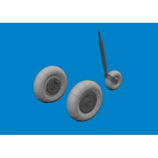Bf 109K-4 wheels for Kotare, 1/32 - Eduard Accessories 632206