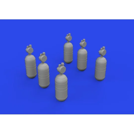 WWII USAAF oxygen cylinder A-6 PRINT, 1/32 - Eduard Accessories 632200
