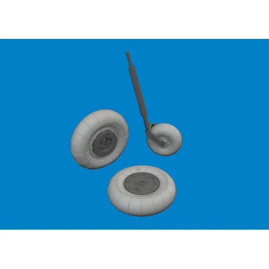 Bf 109K-4 wheels for Kotare, 1/32 - Eduard Accessories 632206