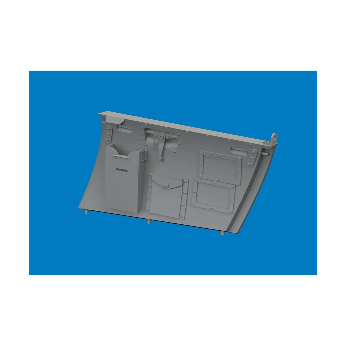 Hurricane Mk.II cockpit door PRINT for Revell, 1/32 - Eduard Access...