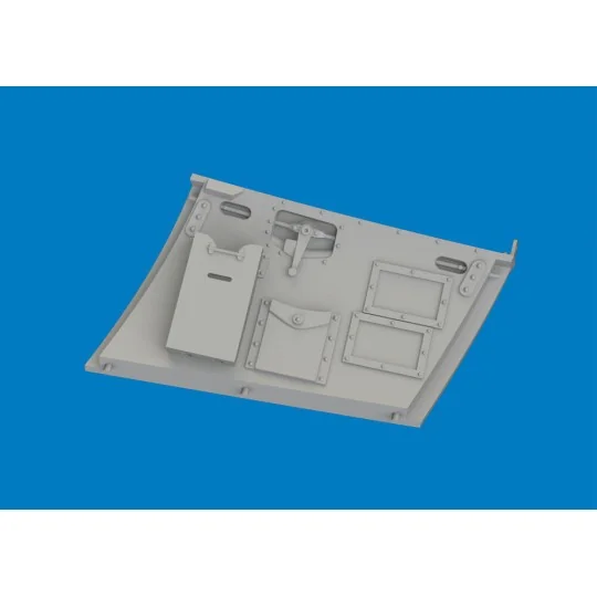 Hurricane Mk.II cockpit door PRINT for Revell, 1/32 - Eduard Access...