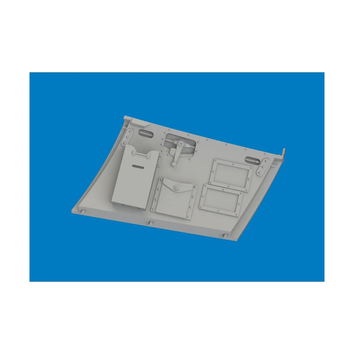 Hurricane Mk.II cockpit door PRINT for Revell, 1/32 - Eduard Access...