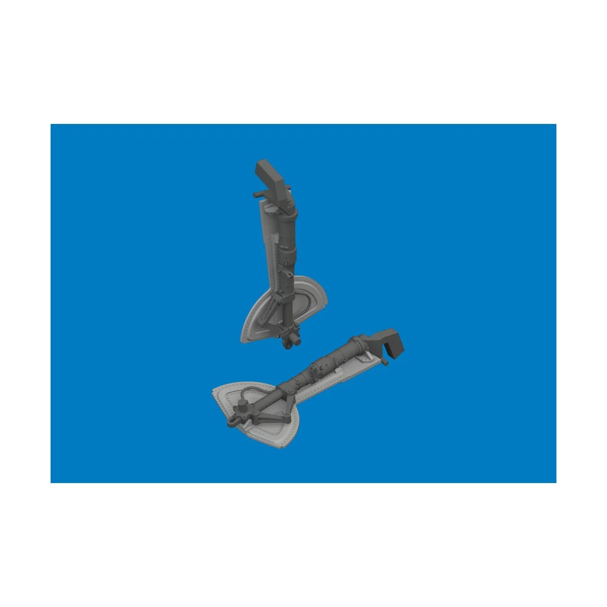 Bf 109G undercarriage legs PRINT for Revell, 1/32 - Eduard Accessor...